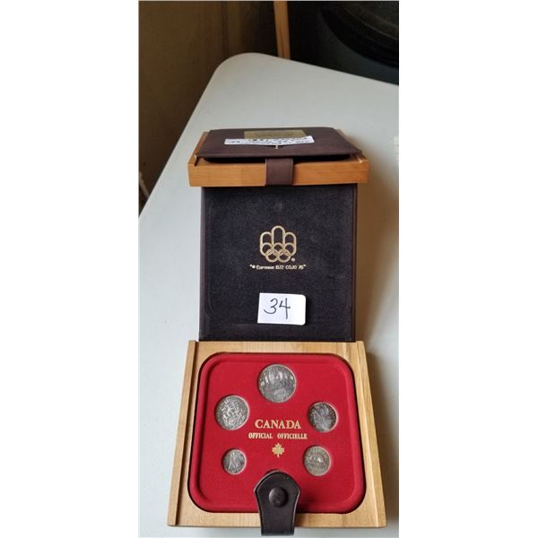 1983 Canada 6 coin set in wooden box