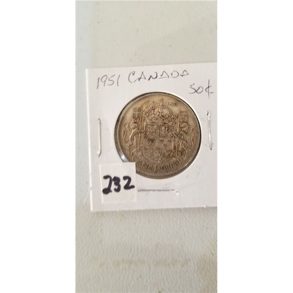 1951 CANADA 50 CENT