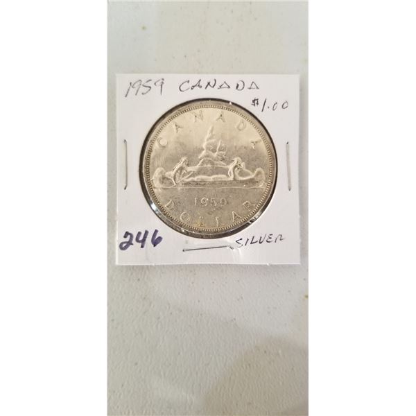 1959 Canada Silver Dollar