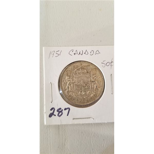 1951 CANADA 50 CENT