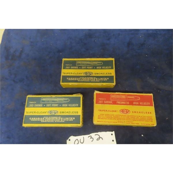 Vintage CiL 303 Savage Ammo - 60 Rounds- MUST PROVIDE PROOF OF PAL PRIOR TO PURCHASE - WE DO NOT SHI