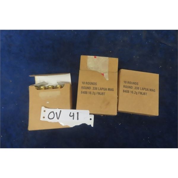 338 Lapua Mag Ammo - 27 Rounds - MUST PROVIDE PROOF OF PAL PRIOR TO PURCHASE - WE DO NOT SHIP AMMO