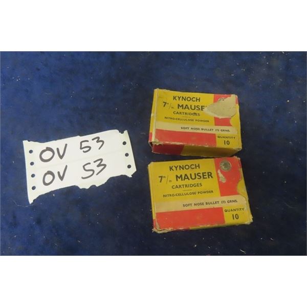 Vintage Kynoch 7mm Ammo - 16 Rounds - MUST PROVIDE PROOF OF PAL PRIOR TO PURCHASE - WE DO NOT SHIP A