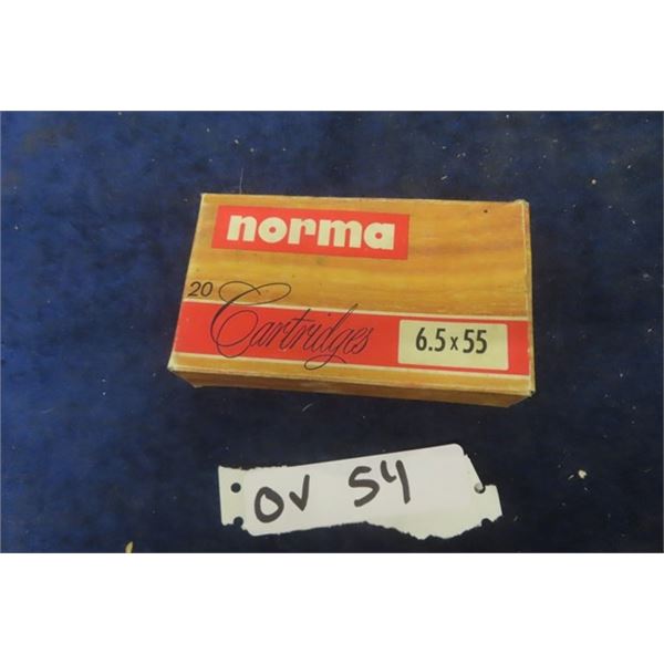 Norma 6.5 x 55 Ammo - 20 Rounds - MUST PROVIDE PROOF OF PAL PRIOR TO PURCHASE - WE DO NOT SHIP AMMO