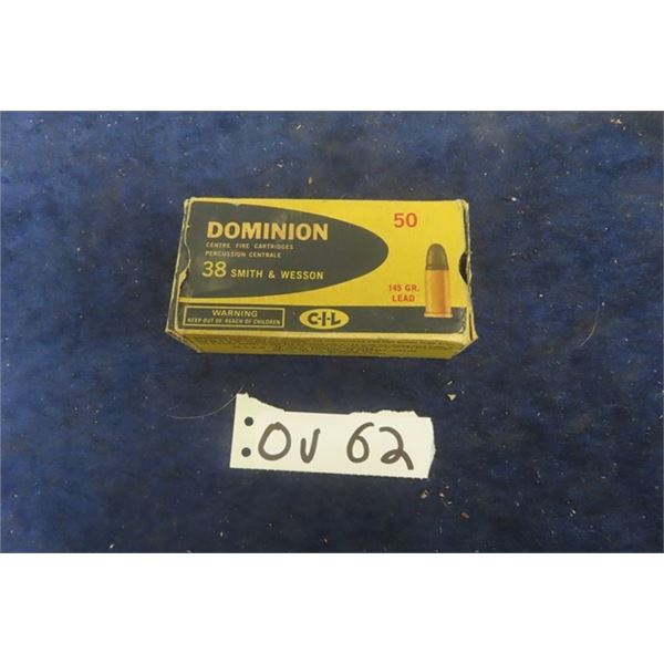 CiL 38 S+W Ammo - 50 Rounds -  MUST PROVIDE PROOF OF PAL PRIOR TO PURCHASE - WE DO NOT SHIP AMMO