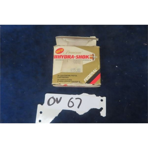 Hydra - Shok 9mm Luger Ammo - 20 Rounds -  MUST PROVIDE PROOF OF PAL PRIOR TO PURCHASE - WE DO NOT S