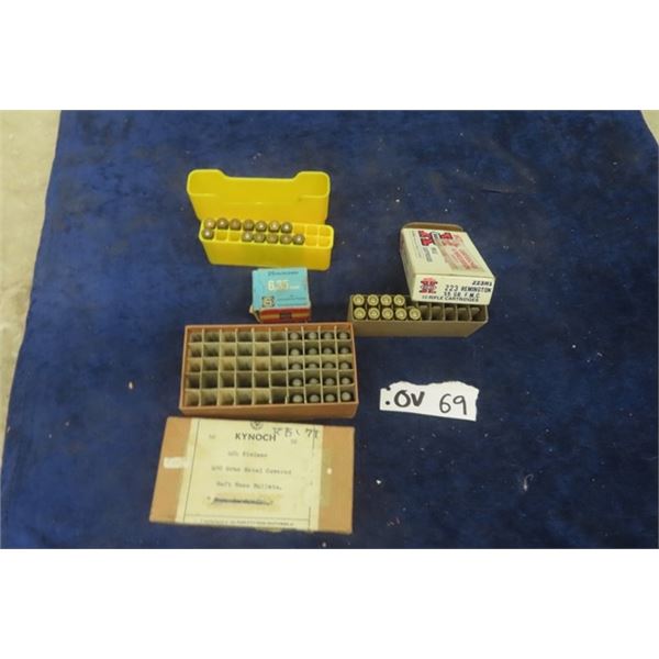 Mixture of Ammunition ; 6.35 mm Ammo - 15 Rounds + 25-20 Win Ammo - 13 Rounds + 223 Rem Ammo - 9 Rou