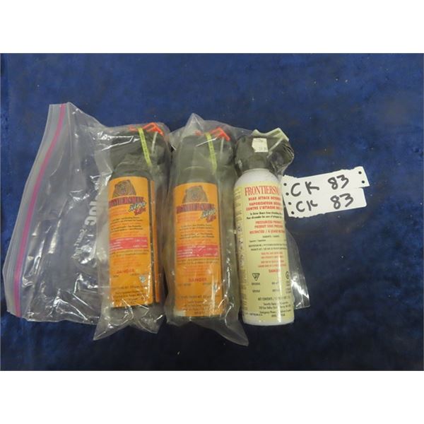 3 Cans of Bear Spray - 225 grams - Total 675 Grams