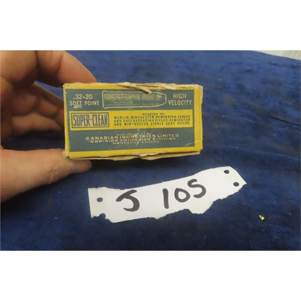 CiL Vintage 32-20 Ammo - 50 Rounds  - MUST PROVIDE PROOF OF PAL PRIOR TO PURCHASE - WE DO NOT SHIP A