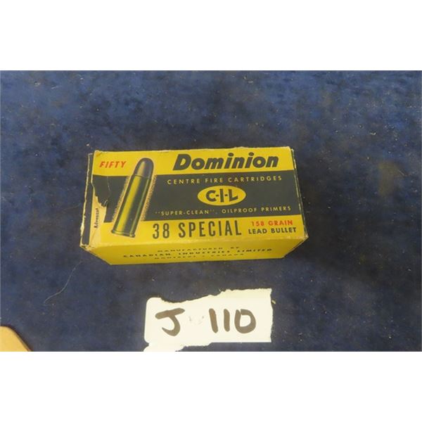 CiL Vintage 38 Special Ammo - 50 Rounds  - MUST PROVIDE PROOF OF PAL PRIOR TO PURCHASE - WE DO NOT S