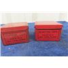 Image 5 : 2 Vintage Beaver Brand Metal Blasting Cap Containers