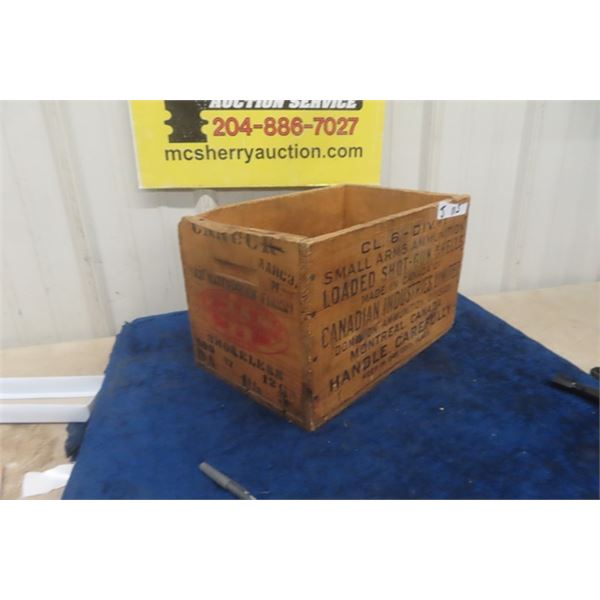 CiL Vintage Wooden Ammo Crate 9" x 9.5" x 14" 