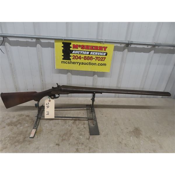 Jansen + Sons 12 Gauge DB Shotgun 30" Serial # 1164T - 1 Exterior Hammer Missing - MUST PROVIDE PROO