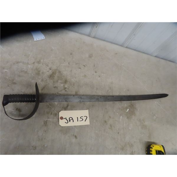 Sword- Cavalry Style- No Markings 34.5" Long