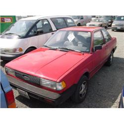 89 NISSAN SENTRA 5SPD 2DR EXMT.                                       