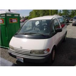 91 TOYOTA PREVIA VAN EXMT.                                            