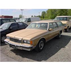 86 CHEVROLET CAPRICE S/W EXMT.                                        