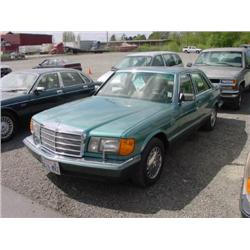 89 MERCEDES BENZ 300SE 4DR EXMT.                                      