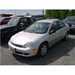 2000 PLYMOUTH NEON 4DR 74,346 ACTUAL                                  