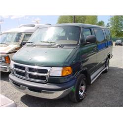 2000 DODGE RAM 1500 VAN 59,388 ACTUAL                                 