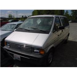 87 FORD AEROSTAR XL VAN EXMT.                                         