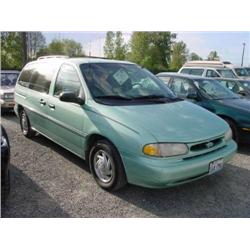 95 FORD WINDSTAR GL VAN 162,272 ACTUAL                                