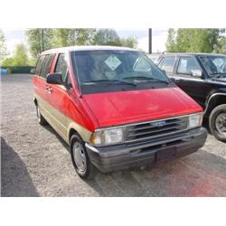 96 FORD AEROSTAR XLT VAN 128,296 ACTUAL                               