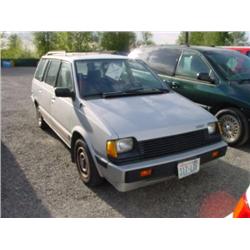 86 DODGE COLT VISTA S/W EXMT.                                         