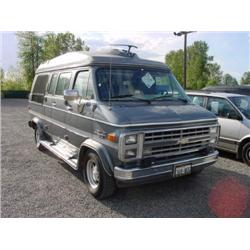 91 CHEVROLET CONVERSION 20 VAN EXMT.                                  