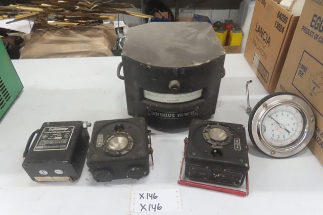 Exposometer Electrostatic Voltmeter, Emergency Lights, Oxygen Meter, Explosimeter