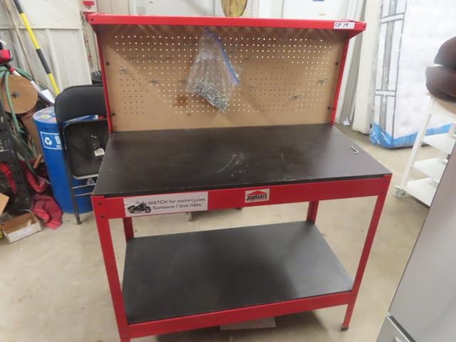 Job Mate Work Bench with Peg Board Hutch 55''x 43'' x 22'' - McSherry ...