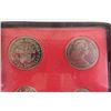 Image 4 : 1971 + 1972 Royal Canadian Mint Uncirculated Coin Sets - Velvet Box - Leather Case