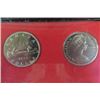Image 5 : 1971 + 1972 Royal Canadian Mint Uncirculated Coin Sets - Velvet Box - Leather Case