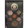 Image 4 : 1975 + 1976 Royal Canada Mint Uncirculated Coin Set - Double Struck, with Silver Dollar Leather Disp
