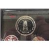Image 9 : 1977+1978  Royal Canada Mint Uncirculated Coin Set - Double Struck, with Silver Dollar Leather Disp