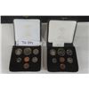 Image 1 : 1977+1978  Royal Canadian Mint Uncirculated Coin Set - Each with Obverse Penny 