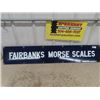 Image 1 : Fairbanks Morse Vintage Porcelain Sign 9" x 50"