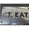 Image 2 : T. Eaton Metal Plate Sign 4.5" x 13" 