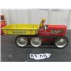 Image 1 : Marx Tin 6 Wheel Climbing Tractor with Rev & Box 5" x5"x14"