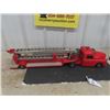 Image 5 : Structo Vintage Pressed Metal Ladder Fire Truck 6" x 7" x 33" 