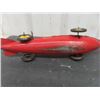Image 5 : Marx Streamlined Tin Windup Racecar with Driver 3.5" x 5" x 16" 