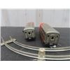Image 3 : ALPS Santa Fe Mechanical Wind Up Tin Train Set Made in Japan with Tracks 2" x 4 1/4" x 10.5" 