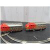 Image 4 : ALPS Santa Fe Mechanical Wind Up Tin Train Set Made in Japan with Tracks 2" x 4 1/4" x 10.5" 
