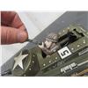 Image 6 : Marx Tin Wind Up Army Tank with Shooter 4" x 5.5" x 10" 