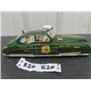 Image 1 : 1949 Marx Windup Tin Dick Tracy Police Squad Car 4" x 4" x 11" 