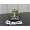 Image 2 : 1949 Marx Windup Tin Dick Tracy Police Squad Car 4" x 4" x 11" 
