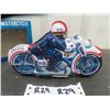 Image 4 : Made in Japan Tin Friction Police Motorcycle with Box 1.5" x 5" x 9" 