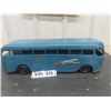 Image 1 : Keystone Windup Pressed Metal Greyhound Bus - Missing Rear Panel 5" x 5.5" x 18" 