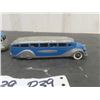 Image 2 : 2 Vintage Metal Greyhound Buses ; 1) 1.5" x 1.5" x 6" & 1) 1.5" x 1.5" x 7" 