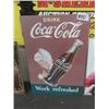 Image 3 : 3 Modern Coca-Cola Metal Signs - 12" x 17" 
